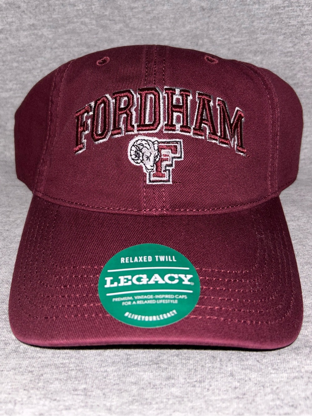 🐏🏈 Fordham University Patriots Relaxed Fit Adjustable Hat 🐏🏀